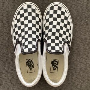 Girls checkered Vans